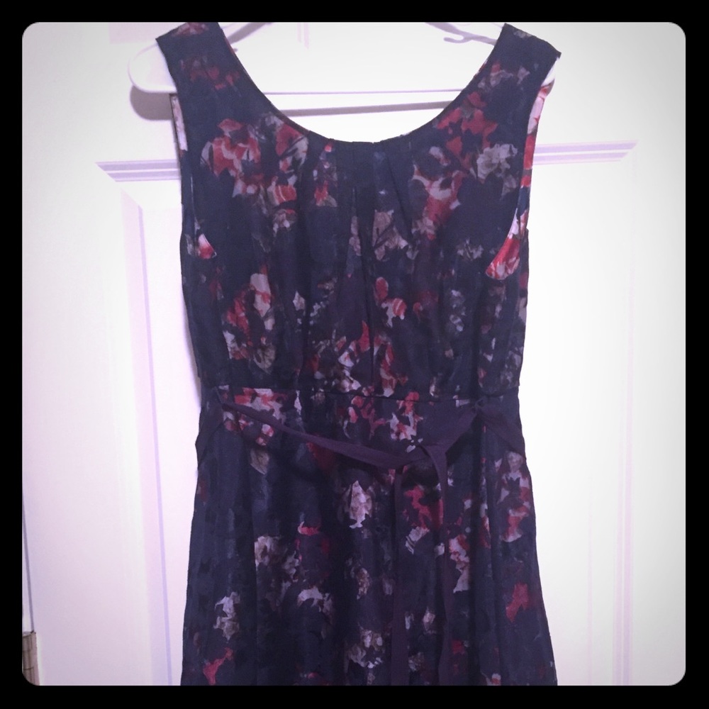 Motherhood Maternity dress with navy floral print